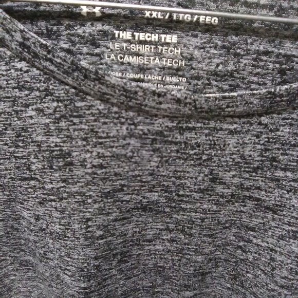 Under Armour Men's Short Sleeve Shirt Athletic Tech Tee Color Gray/Black… - Picture 3 of 6